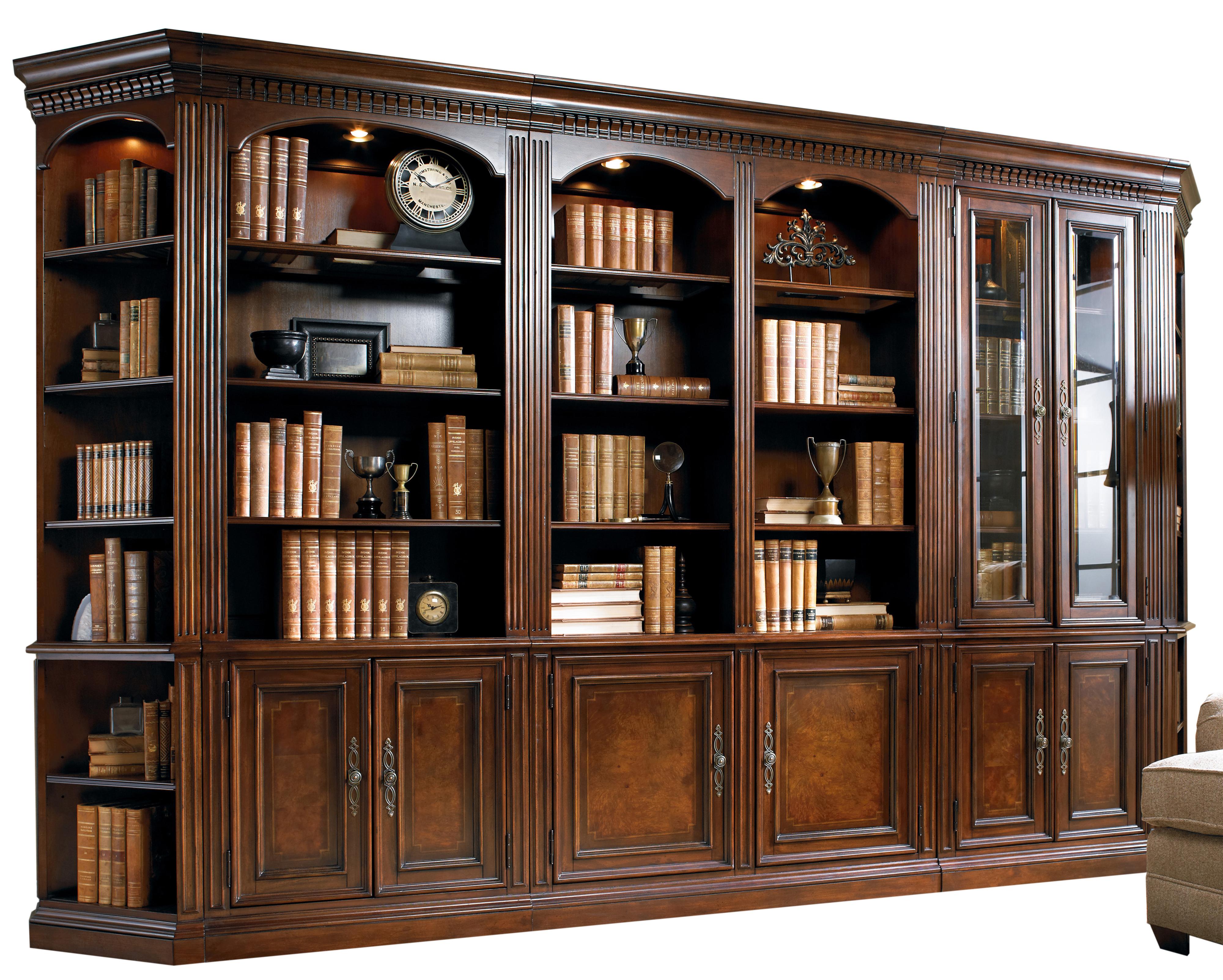 Hooker Furniture European Renaissance II FivePiece Library Wall Unit